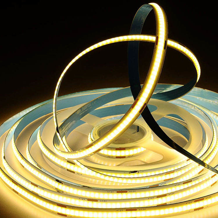 NO Dimmer Support LED COB Strip 24V 12V 5m Roll для решения освещения