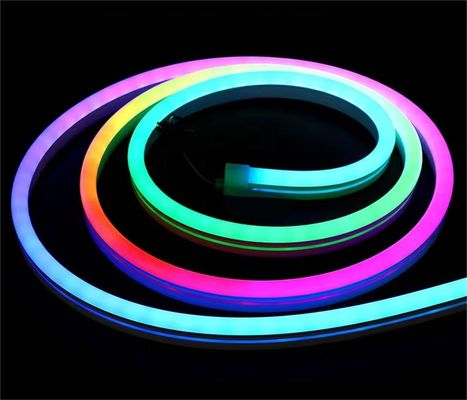Flexible 6 X 12 RGB Neon Light 12V Flex Silicone Tube Neon LED Strip Light For Bedroom Living Gaming Room